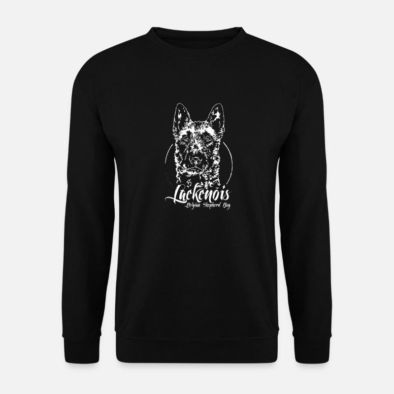 LAEKENOIS Belgian Shepherd Dog Hunde Wilsigns - Unisex Pullover - Schwarz