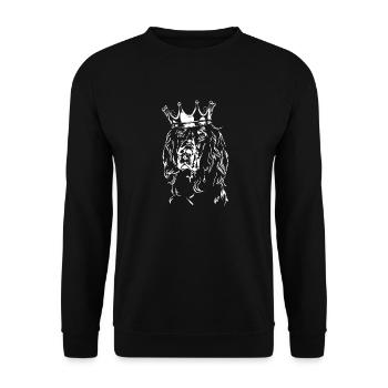GORDON SETTER Crown Dog Dogs Wilsigns - Unisex Sweatshirt - black - Front - Alina (178cm) & Michal (187cm)