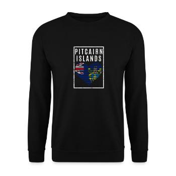 Pitcairninseln - Unisex Pullover - Schwarz - Vorne - Alina (178cm) & Michal (187cm)