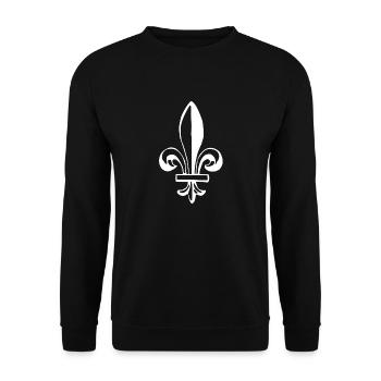 Lilie - Unisex Pullover - Schwarz - Vorne - Alina (178cm) & Michal (187cm)