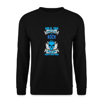 KOCH - Unisex Pullover - Schwarz - Vorne - Alina (178cm) & Michal (187cm)