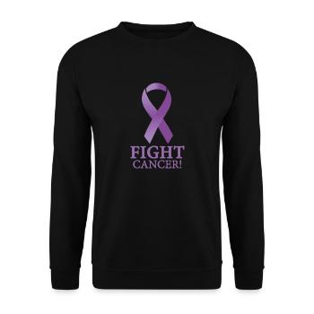 Fight Cancer - Unisex Pullover - Schwarz - Vorne - Alina (178cm) & Michal (187cm)