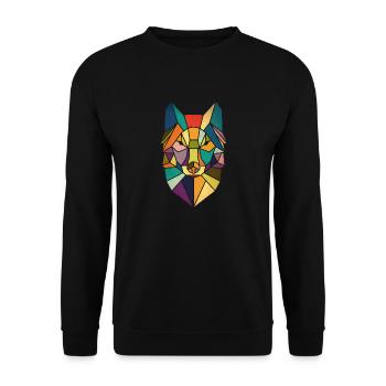 Fuchs - Unisex Pullover - Schwarz - Vorne - Alina (178cm) & Michal (187cm)