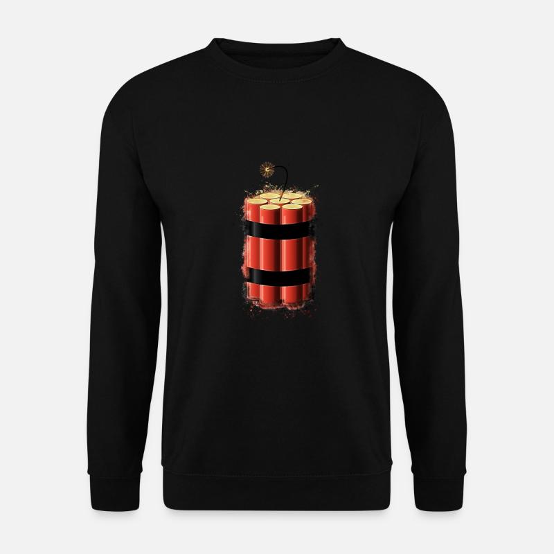 Bombe Dynamit hell glühend - Unisex Pullover - Schwarz