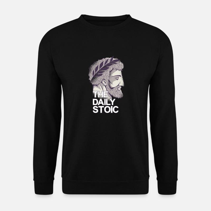 Marcus Aurelius | The daily stoic - Unisex Sweatshirt - black