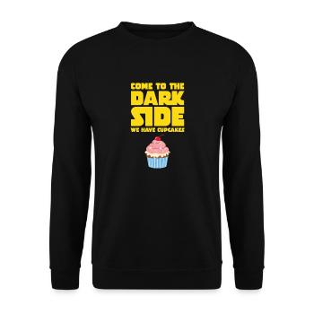 Come To The Dark Side - We Have Cupcakes - Unisex Sweatshirt - black - Front - Alina (178cm) & Michal (187cm)