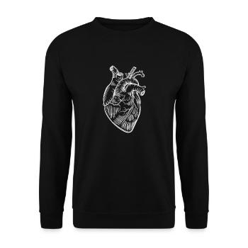 Infirmière Médecin Infirmière Hôpital - Sweat-shirt Unisexe - noir - Devant - Alina (178cm) & Michal (187cm)