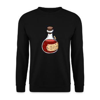 Love Potion - Unisex Sweatshirt - black - Front - Alina (178cm) & Michal (187cm)