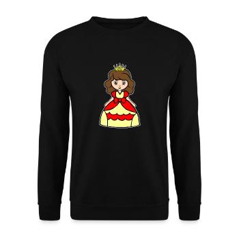 Princess Kids by The Manzanita´s - Unisex Pullover - Schwarz - Vorne - Alina (178cm) & Michal (187cm)