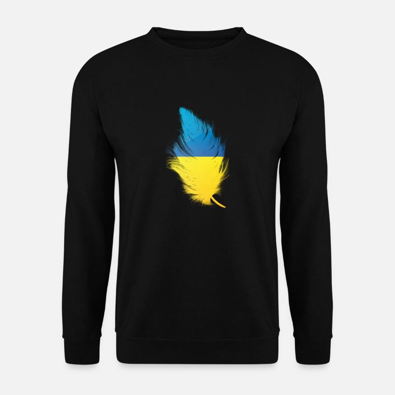 Feder Ukraine - Unisex Pullover - Schwarz