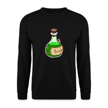 Poison Bottle - Unisex Sweatshirt - black - Front - Alina (178cm) & Michal (187cm)