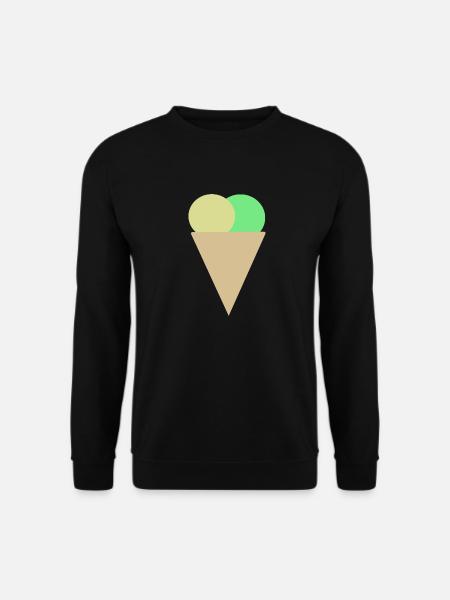 Eis in der Waffel - Unisex Pullover - Schwarz