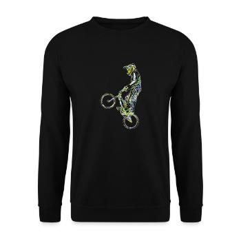 bmx racing - Sweat-shirt Unisexe - noir - Devant - Alina (178cm) & Michal (187cm)