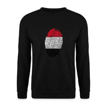 Jemen - Unisex Pullover - Schwarz - Vorne - Alina (178cm) & Michal (187cm)