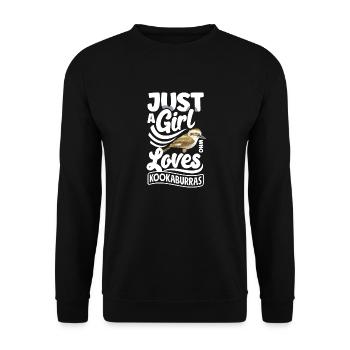 Ornithologie ornithologique juste une fille qui aime - Sweat-shirt Unisexe - noir - Devant - Alina (178cm) & Michal (187cm)