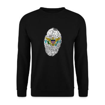 Virgin Islands - Unisex Sweatshirt - black - Front - Alina (178cm) & Michal (187cm)