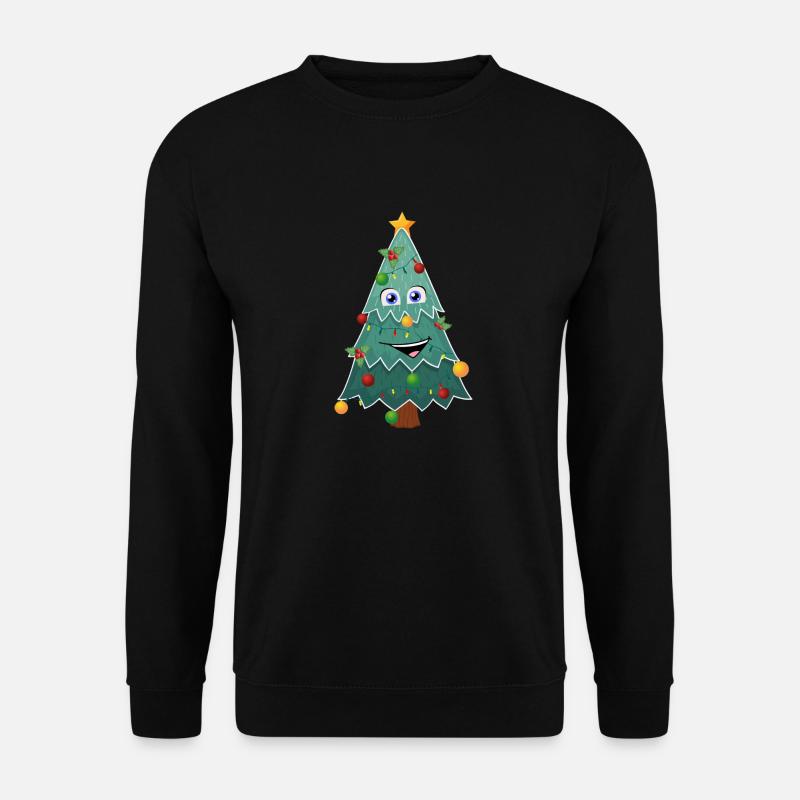 Happy Christmas Tree - Unisex Sweatshirt - black