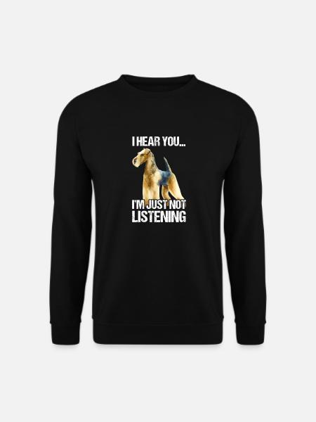Airedale Terrier Dog - Unisex Sweatshirt - black