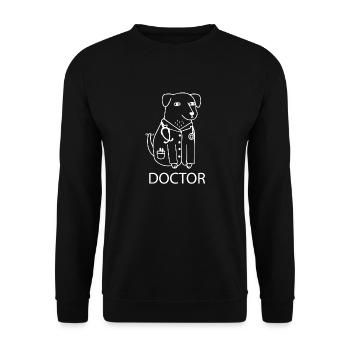 Hund Dog - Unisex Sweatshirt - black - Front - Alina (178cm) & Michal (187cm)