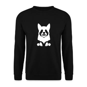 Mignon petit raton laveur - Sweat-shirt Unisexe - noir - Devant - Alina (178cm) & Michal (187cm)