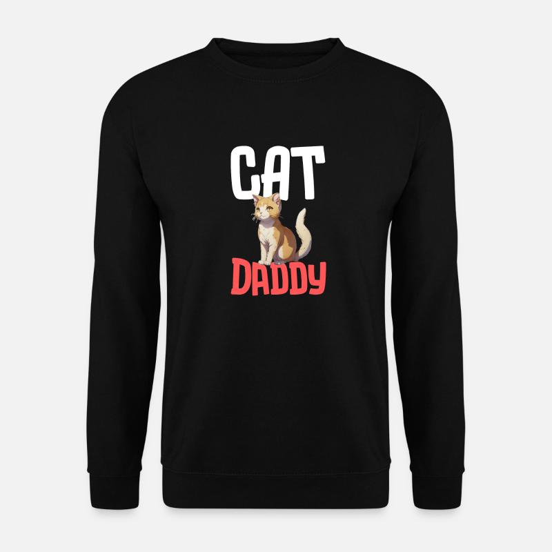 Daddy cat - Unisex Sweatshirt - black