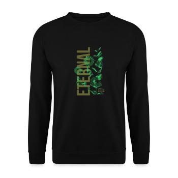 Eternal Streetwear - Unisex Pullover - Schwarz - Vorne - Alina (178cm) & Michal (187cm)