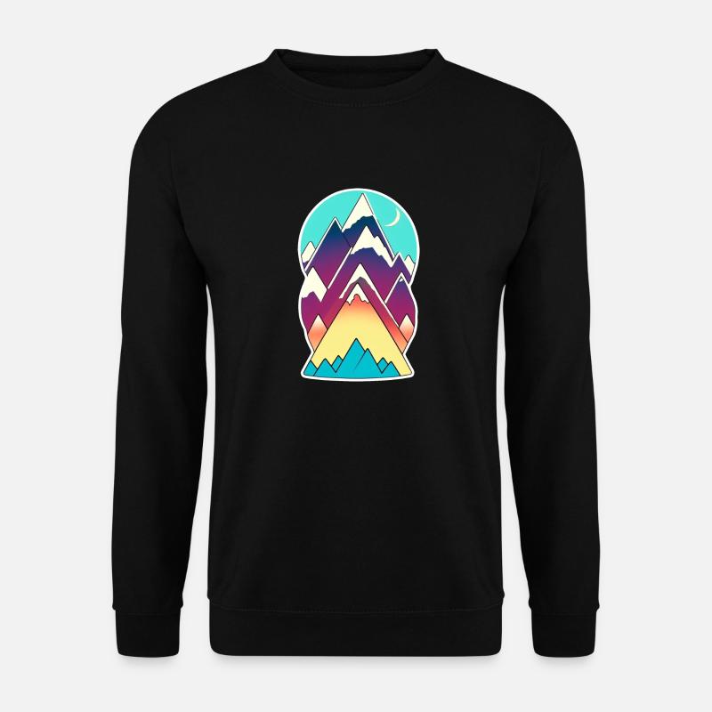 Berg und Wandern - Unisex Pullover - Schwarz