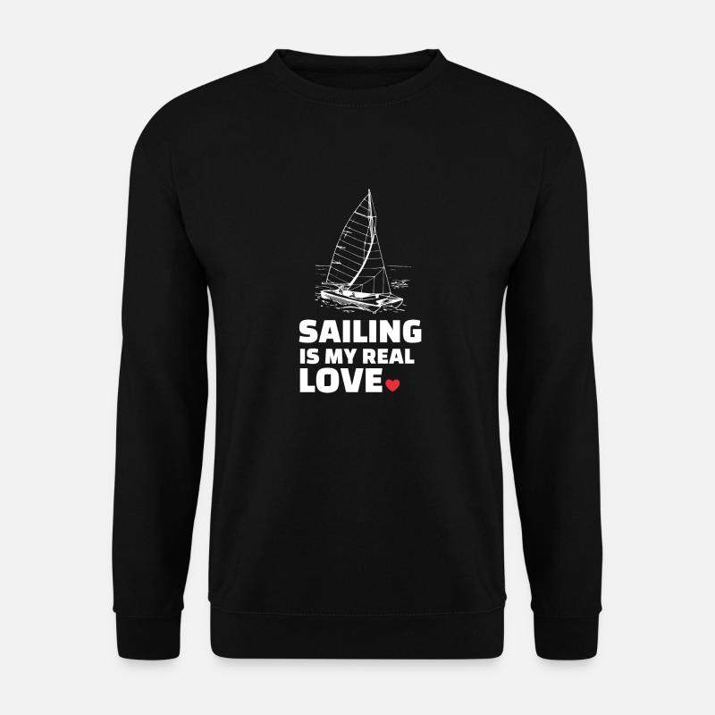 Ich Liebe Segeln - Unisex Pullover - Schwarz