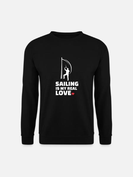 I love sailing - Unisex Sweatshirt - black