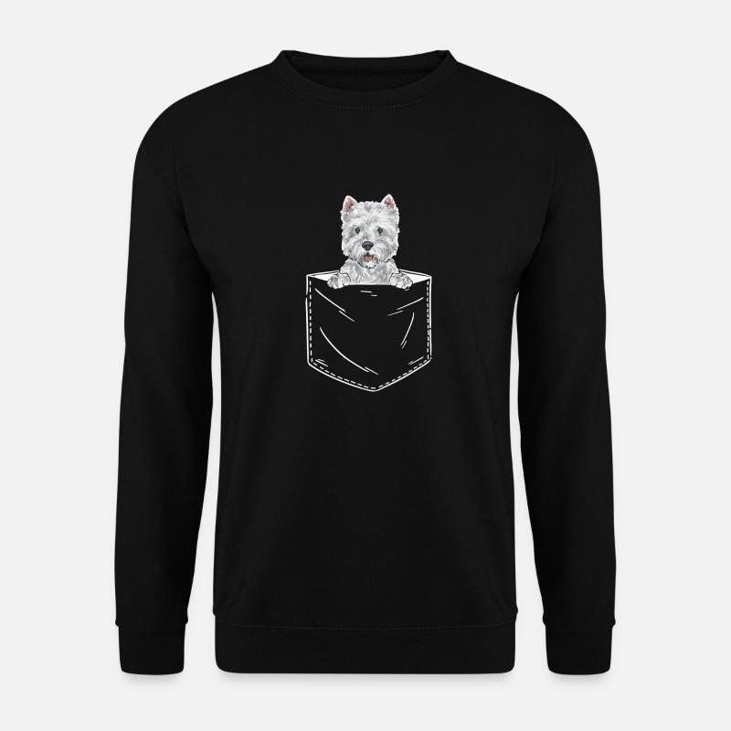 West Highland White Terrier Westie - Sweat-shirt Unisexe - noir