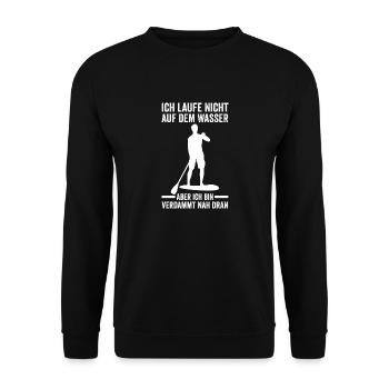 Stand Up Paddeling - Unisex Pullover - Schwarz - Vorne - Alina (178cm) & Michal (187cm)