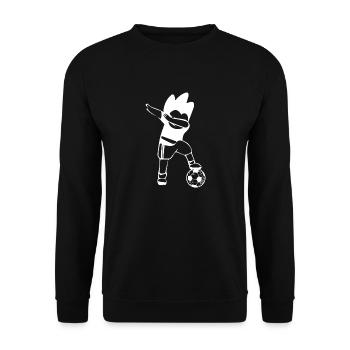 Fußball Soccer - Unisex Sweatshirt - black - Front - Alina (178cm) & Michal (187cm)