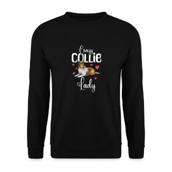 Collie à poil long Collie rugueux Chien - Sweat-shirt Unisexe - noir - Devant - Alina (178cm) & Michal (187cm)