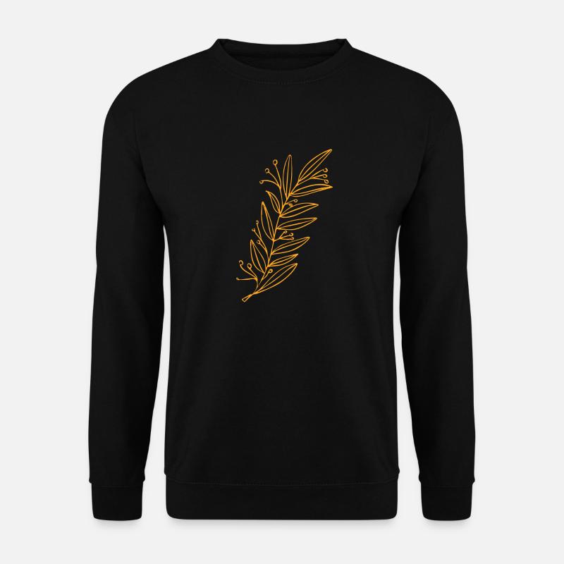 Flower Blume Pflanze - Unisex Pullover - Schwarz