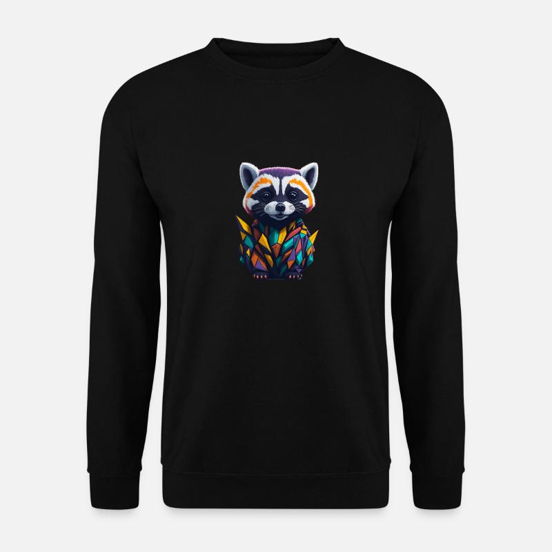 Racoon 2 - Unisex Pullover - Schwarz