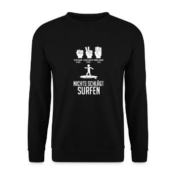 Schullehrer Lehrer - Unisex Pullover - Schwarz - Vorne - Alina (178cm) & Michal (187cm)