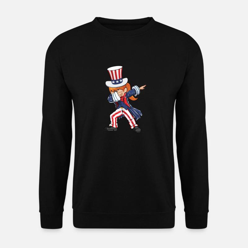 July 4th Dabbing US - Unisex Sweatshirt - black