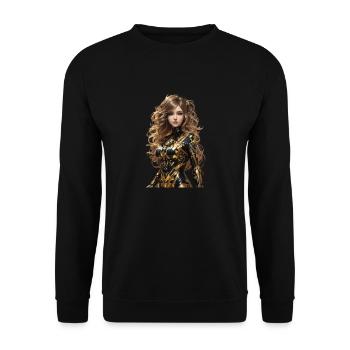 Anime - Unisex Sweatshirt - black - Front - Alina (178cm) & Michal (187cm)