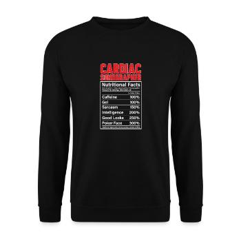 Kardiologe Medizinische Sonographie Ultraschall - Unisex Pullover - Schwarz - Vorne - Alina (178cm) & Michal (187cm)