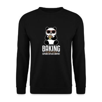 Baking with Flair Cupcakes beyond Compare - Unisex Sweatshirt - black - Front - Alina (178cm) & Michal (187cm)
