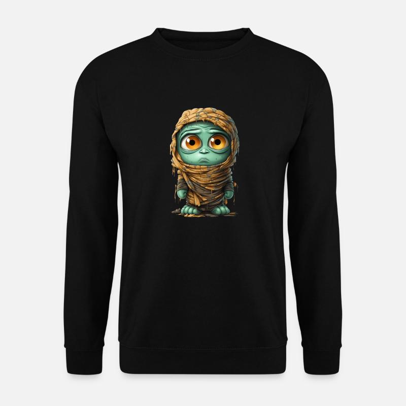 Halloween Spooky Cartoon Mummy - Unisex Pullover - Schwarz