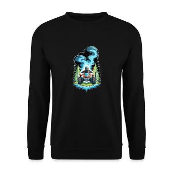 quad et tout terrain - Sweat-shirt Unisexe - noir - Devant - Alina (178cm) & Michal (187cm)