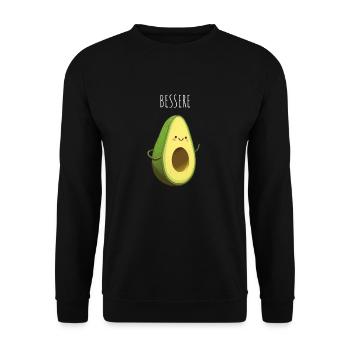 Bessere Hälfte - Unisex Pullover - Schwarz - Vorne - Alina (178cm) & Michal (187cm)