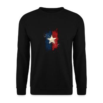 Grunge Texas - Unisex Sweatshirt - black - Front - Alina (178cm) & Michal (187cm)