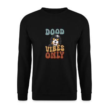 Chien Bernedoodle - Sweat-shirt Unisexe - noir - Devant - Alina (178cm) & Michal (187cm)