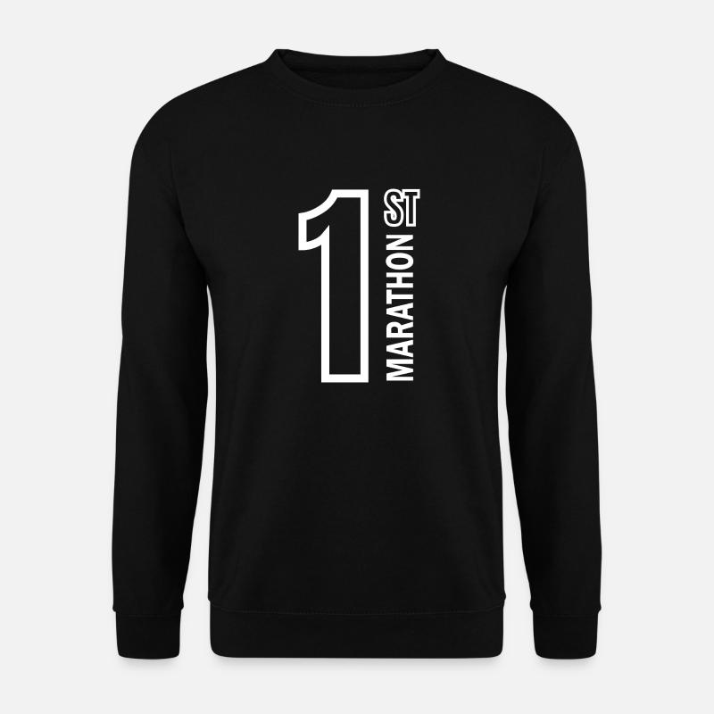 Marathon Running Jogging - Unisex Pullover - Schwarz