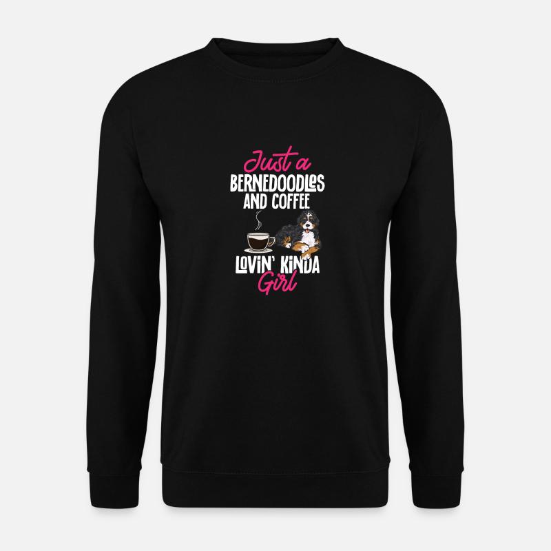 Bernedoodle Dog - Unisex Sweatshirt - black