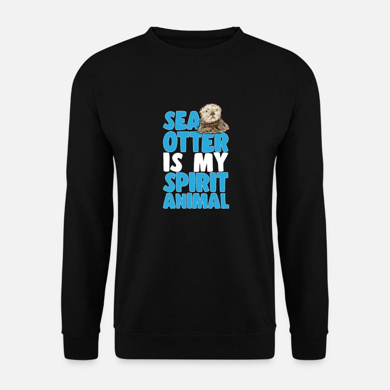 Seeotter - Unisex Pullover - Schwarz