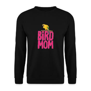 Parakeet, Parrot, Parakeet, Bird - Unisex Sweatshirt - black - Front - Alina (178cm) & Michal (187cm)