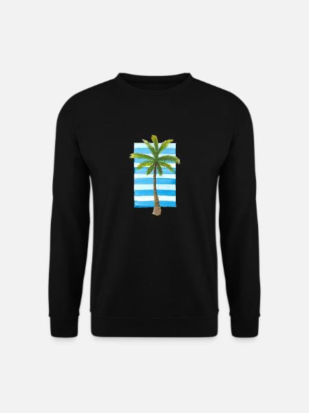 eine Palme macht schon einen Sommer - Unisex Pullover - Schwarz